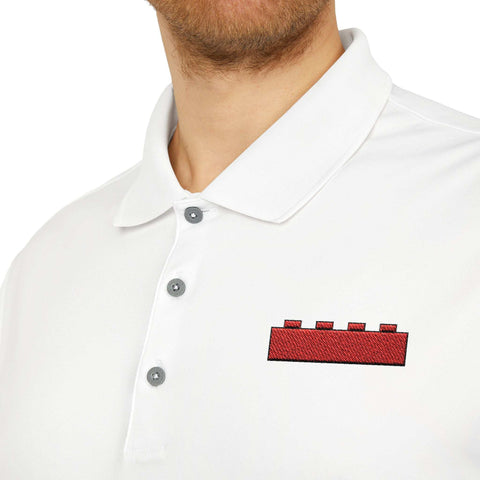 RED Brick adidas Unisex Performance Polo