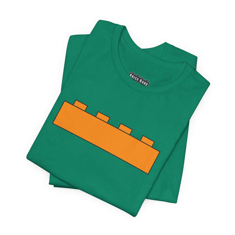 Orange Brick T-Shirt – Simple, Bold, and Classic