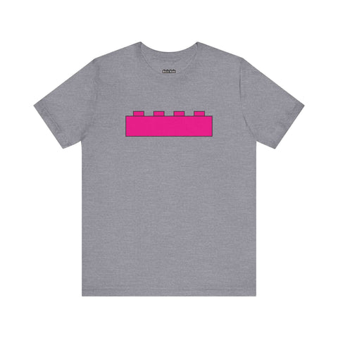 Pink Brick T-Shirt – Simple, Bold, and Classic