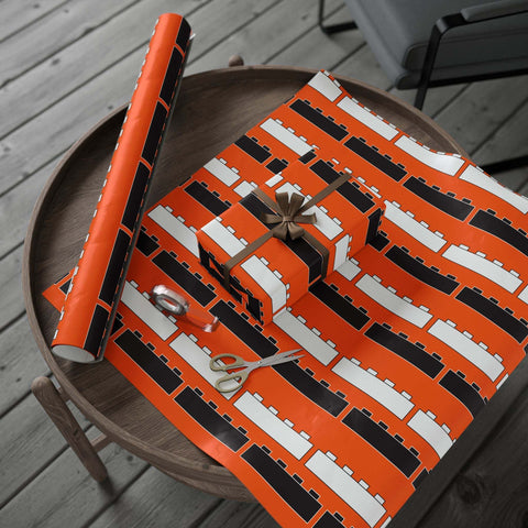 Halloween Bricks Wrapping Paper