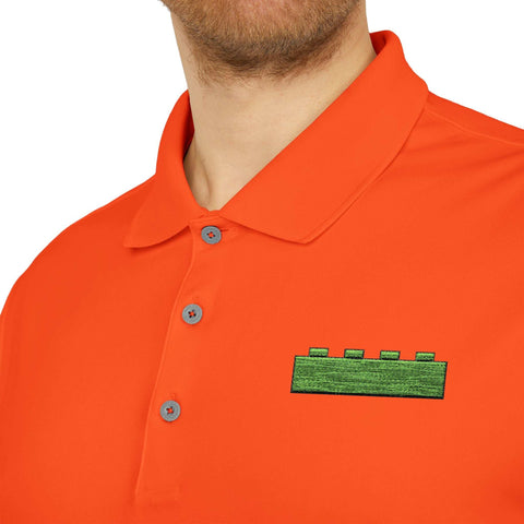 Green Brick adidas Unisex Performance Polo