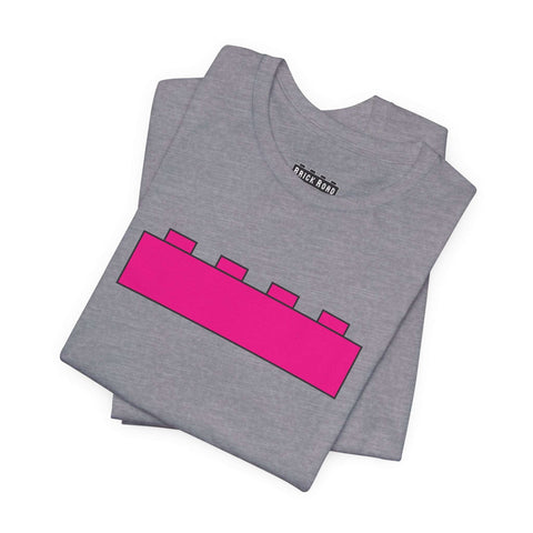 Pink Brick T-Shirt – Simple, Bold, and Classic