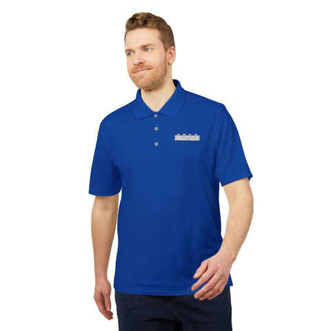 Blue White Brick adidas Unisex Performance Polo